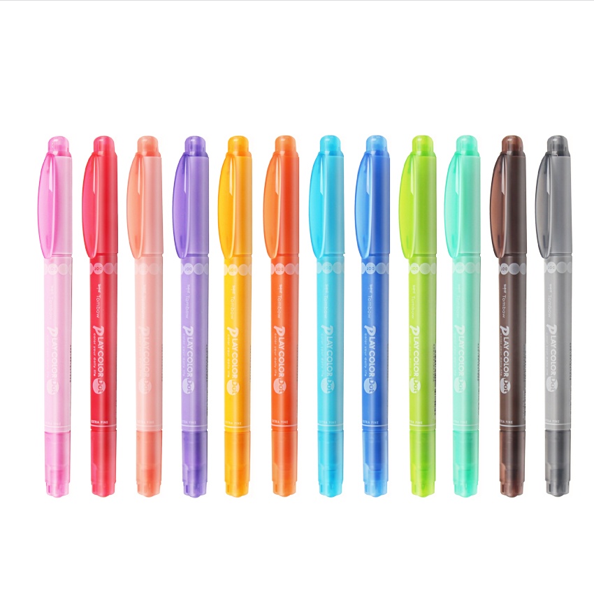 [ TÂM TÂM ]-BỘ 3 / 12 màu BÚT MARKER TRANG TRÍ 2 ĐẦU TOMBOW PLAY COLOR DOT