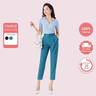Quần tây baggy nữ cạp rời 92WEAR thiết kế phong cách công sở tôn dáng QAA1929