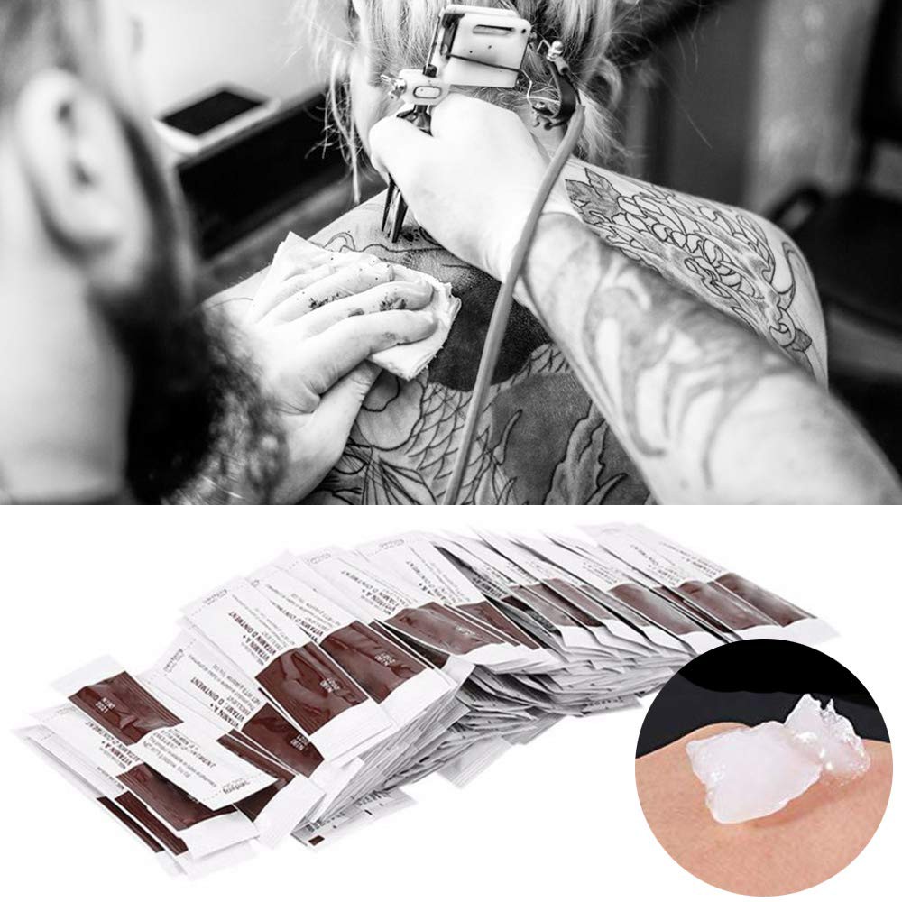 Dưỡng môi, mày sau phun xăm, dưỡng vitamin Ad sau xăm, dưỡng hình xăm gói nâu, dưỡng VITAMIN AD