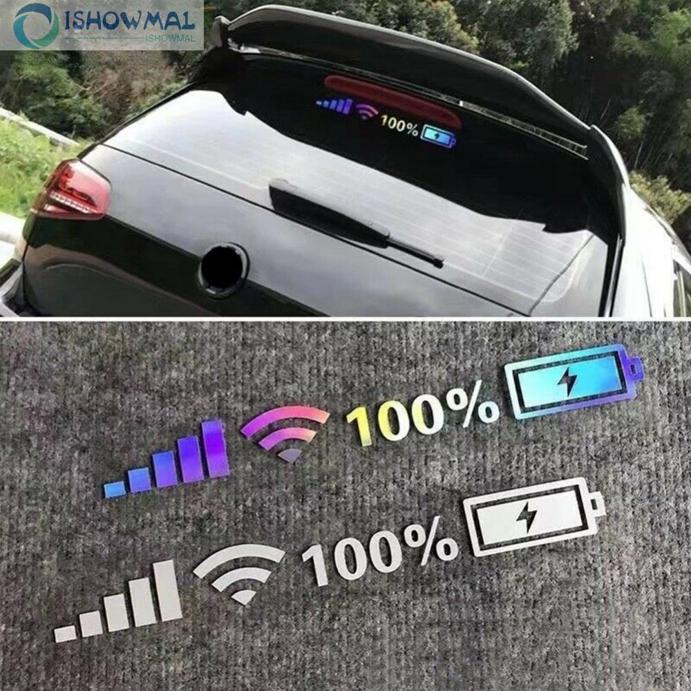 Đề Can Vinyl Phản Quang 25cm Họa Tiết Vui Nhộn Nhiều Màu Sắc Trang Trí Xe Hơi