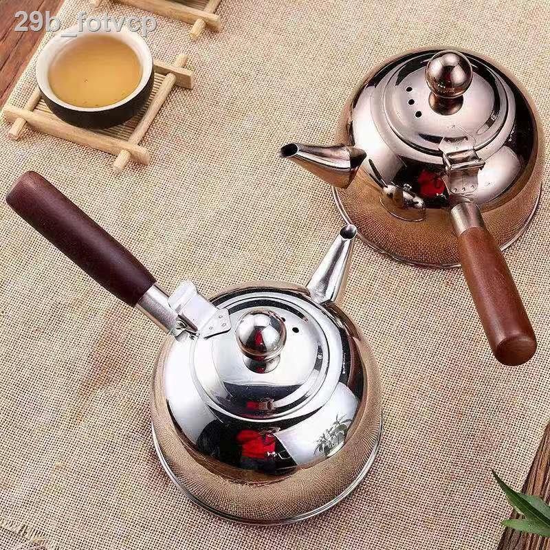 ⊕ ▣ (Date mới)29b_fotvcp2019 mới ấm đun nước inox 304 trà gia dụng bếp từ bộ điện gốm bên tay cầm