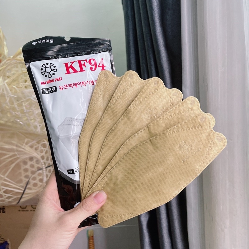 Set 50 Chiếc Khẩu trang 4D KF94 Chống Bụi Mịn Và Kháng Khuẩn Hàng Cao Cấp Hàn Quốc