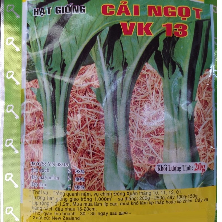 Cải Ngọt (20g), Hạt Giống Nhập Khẩu NewZealand