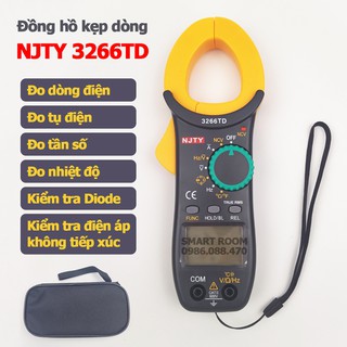 Đồng hồ vạn năng kìm kẹp dòng ampe kế NJTY 3266TD đo tụ, tần số, nhiệt độ, điện trở, điện áp