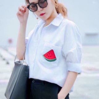 [Rẻ vô địch] Áo sơ mi dưa hấu, kèm ảnh thật