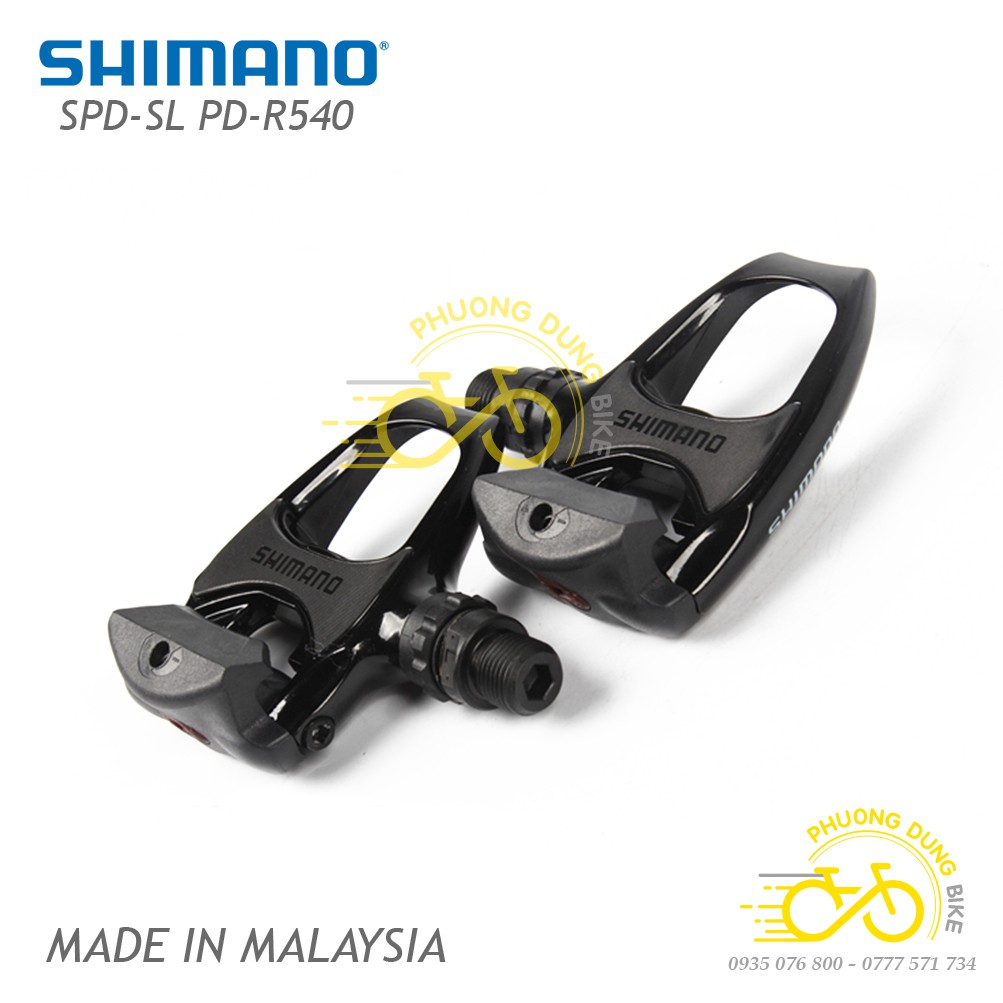 Pedan  can xe đạp SHIMANO PD R540 - Hàng chính Hãng Fullbox