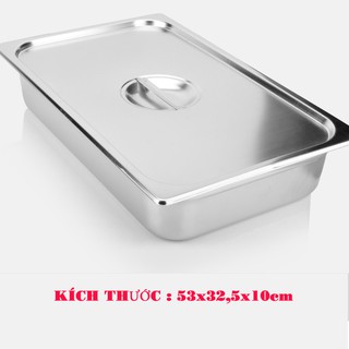 Khay đựng topping inox 1/1