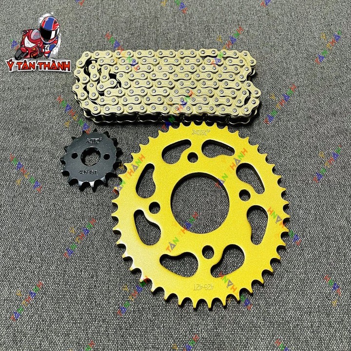 nhông sên đĩa x1r sonic 150 vàng 0575