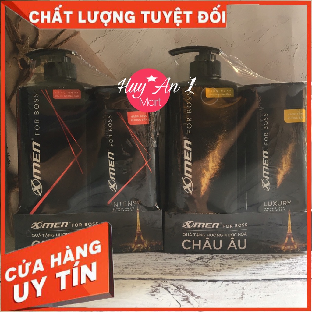 Dầu gội đầu hương nước hoa xmen for boss 650g TẶNG 1 Chai sữa tắm xmen for boss 150g