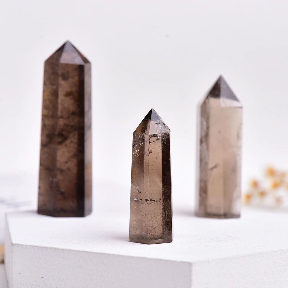 Đá vụn thanh tẩy Smokey quartz