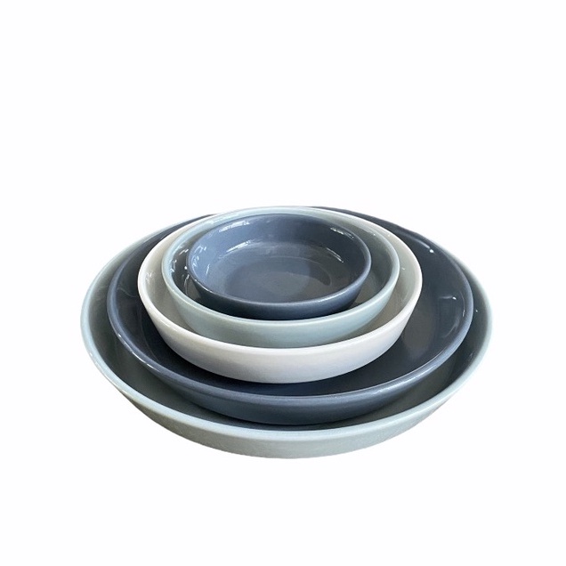 Erato - Bộ 5 đĩa sâu lòng đủ size Mono - Hàng nhập khẩu Hàn Quốc (set đĩa, đĩa đẹp, đĩa Hàn Quốc)