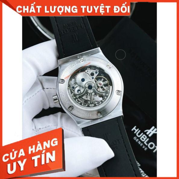 Đồng hồ nam hubIot máy cơ size 42mm dây da bản đẹp.