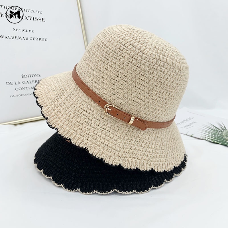 Nón Tai Bèo Chống Nắng Có Dây Đai Thắt Đơn Giản Có Thể Gập Gọn Phong Cách Nhật Bản Cho Nữ