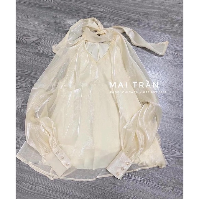 ÁO TƠ ÓNG 2 LỚP PHỐI NGỌC