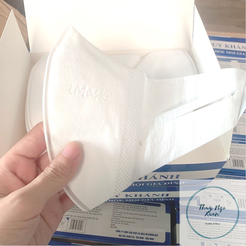 [Hộp 50 Chiếc] Khẩu Trang 3D MASK NAM ANH Chống Bụi Kháng Khuẩn, Form Chuẩn, Quai Đeo Êm Tai