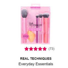 Hàng US - Bộ Cọ Kèm Mút Trang Điểm Real Techniques Everyday Essentials