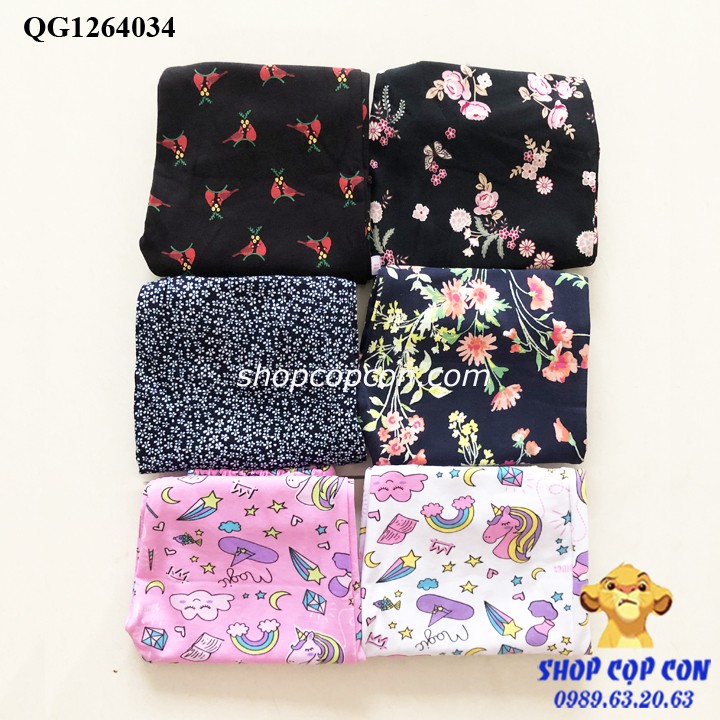 Quần legging dài hoa văn cho bé gái