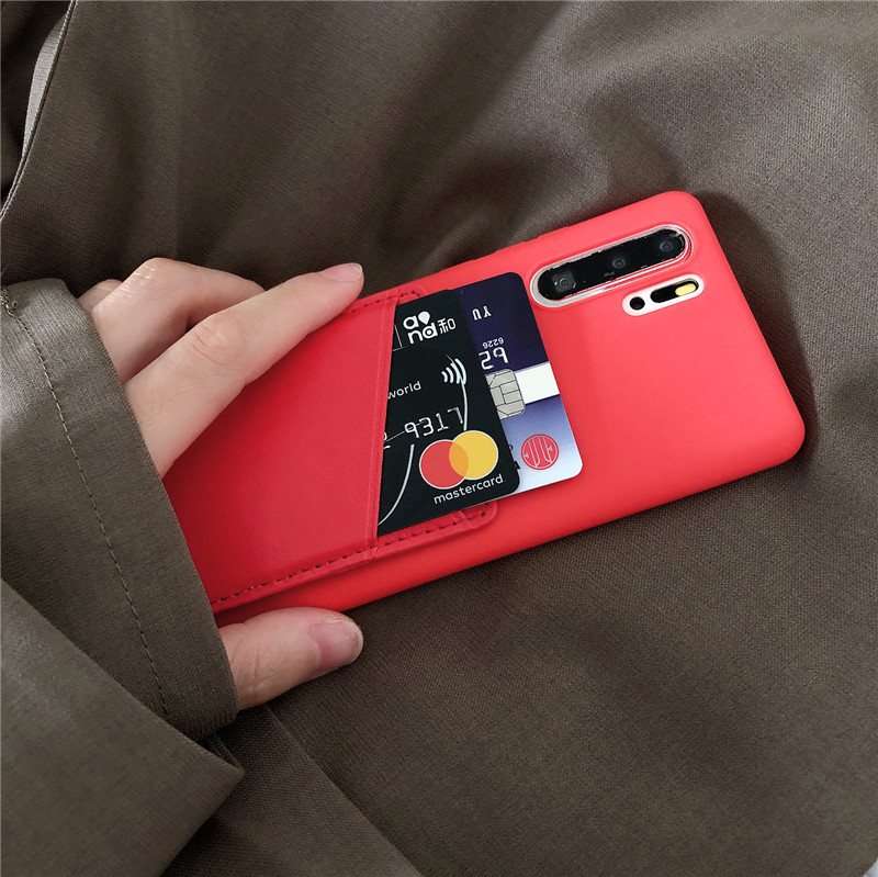 Card case   for iphone 12 12pro 12promax 11 11pro 8 8plus 7p xsmax xr xs x se2020 6s 6plus 5 5s phone case smart cover   silicone soft shell Leather material