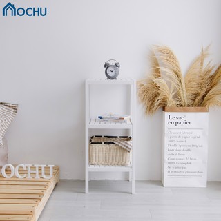 Kệ đa năng 3 tầng khung gỗ ochu shelf 3f white