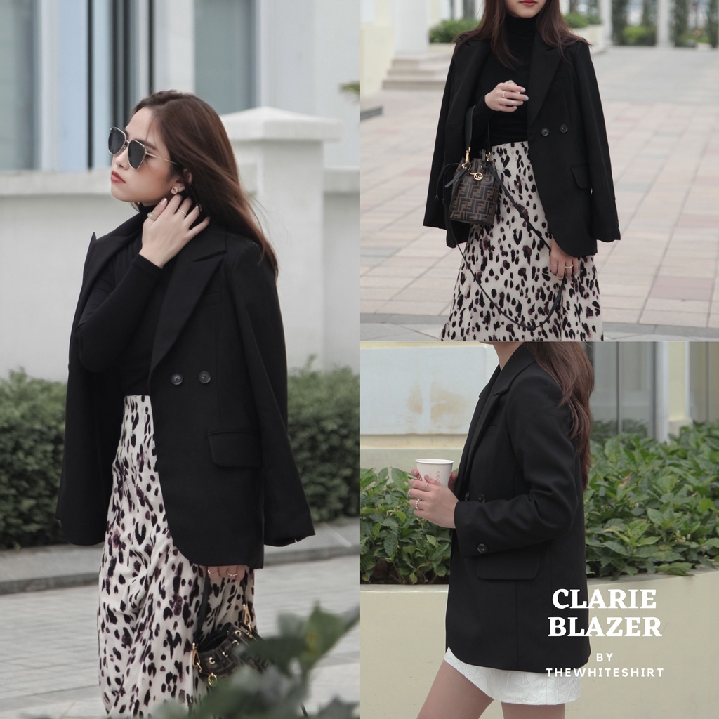 CLARIE BLAZER - áo blazer trẻ trung thanh lịch màu đen