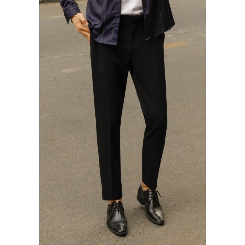 Quần Tây Trơn Đen ICON DENIM Dáng Skinny