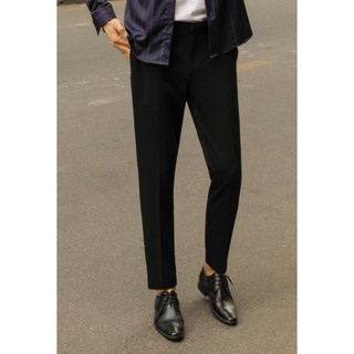 Quần Tây Nam Trơn Đen ICON DENIM Dáng Skinny