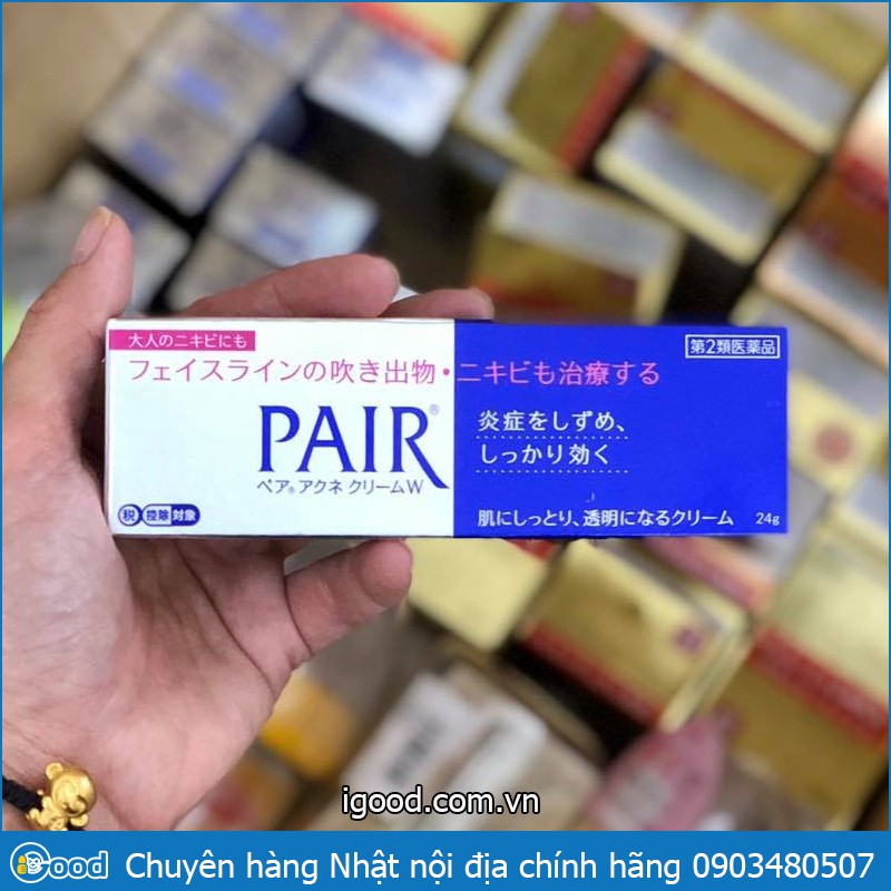 Kem ngừa mụn Pair Acne W Cream Nhật Bản 24g