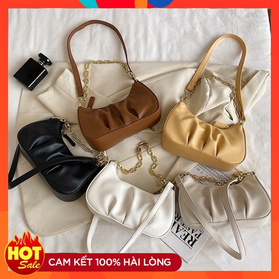 Túi xách nữ kẹp nách, túi đeo chéo da PU cao cấp siêu xinh thời trang Hàn Quốc KN03 Chjp Xjnh Boutique