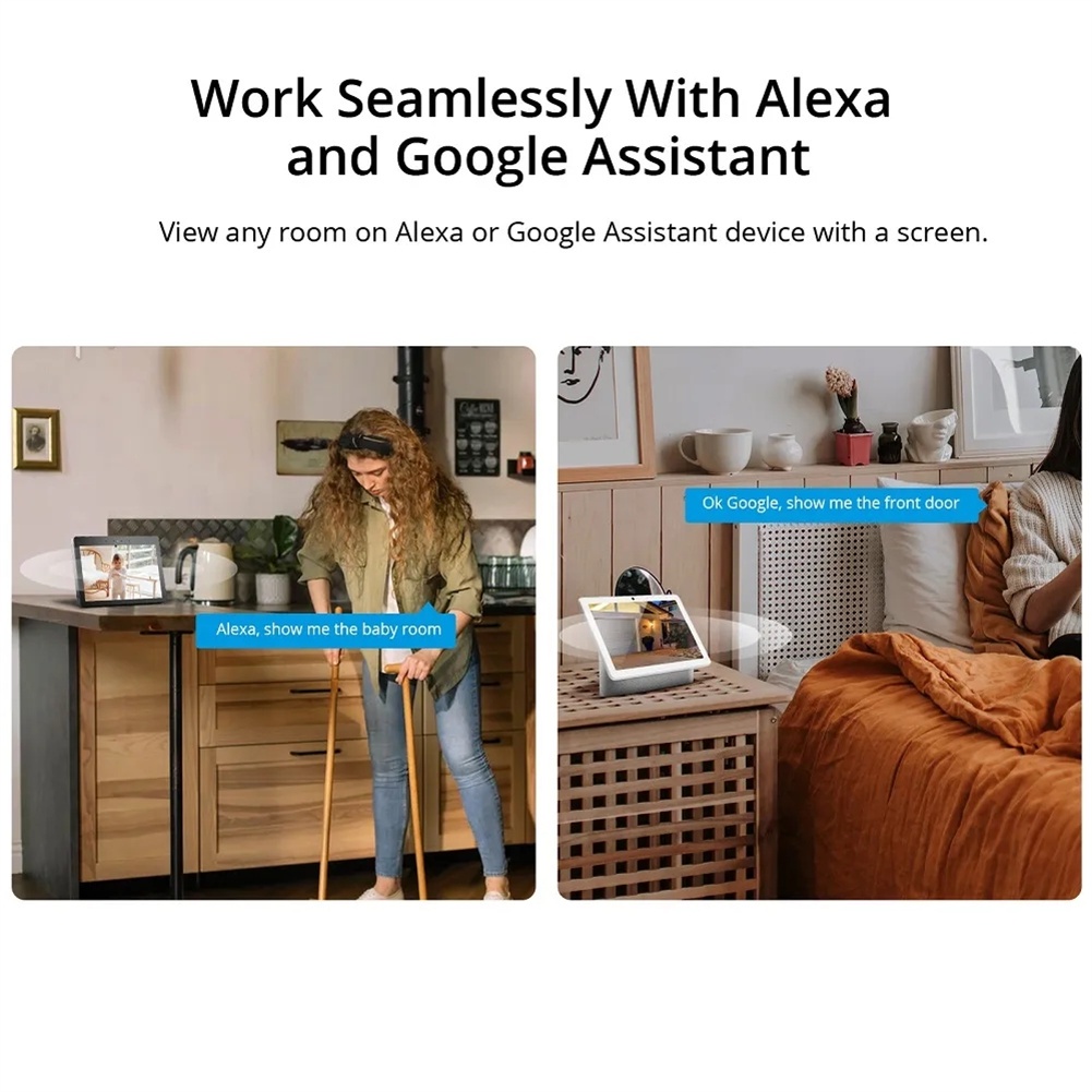 Sonoff Cam Camera Thông Minh Wifi Mỏng An Toàn Báo Động Chuyển Động Hd 1080P Kết Nối Cảnh Ràng Buộc Hd Với Alexa KKDURANT