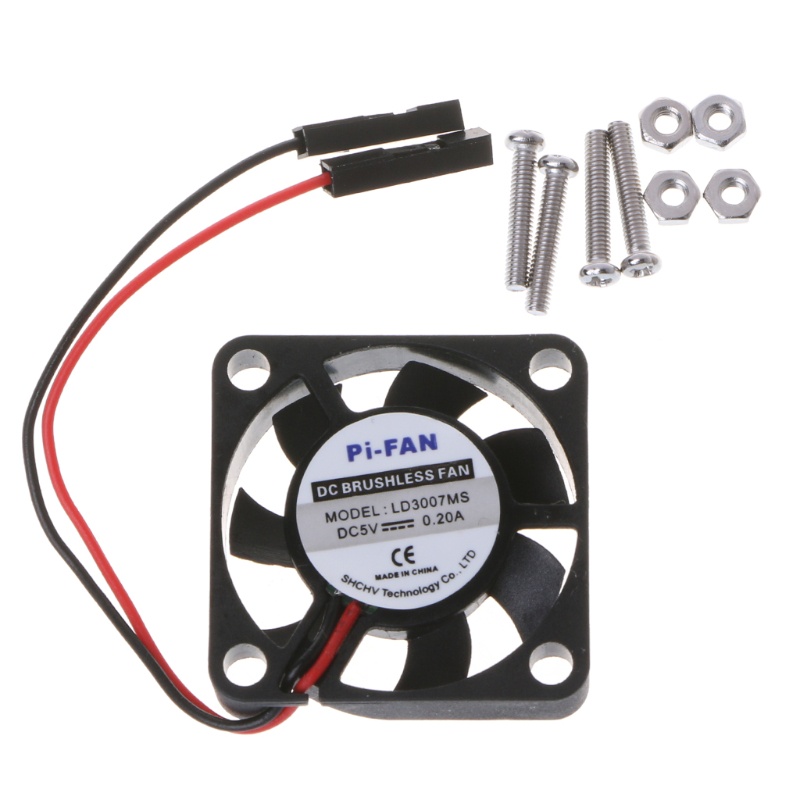Quạt Tản Nhiệt Mini Không Chổi Than LD3007MS 30x30x8mm 5V Không Ồn Cho Raspberry Pi 3 / / 2 / B