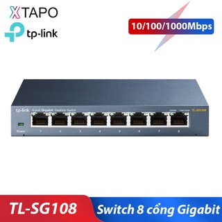 Bộ chia mạng switch 8 cổng TL-SG108 Gigabit 10/100/1000Mbps - Hàng Chính Hãng