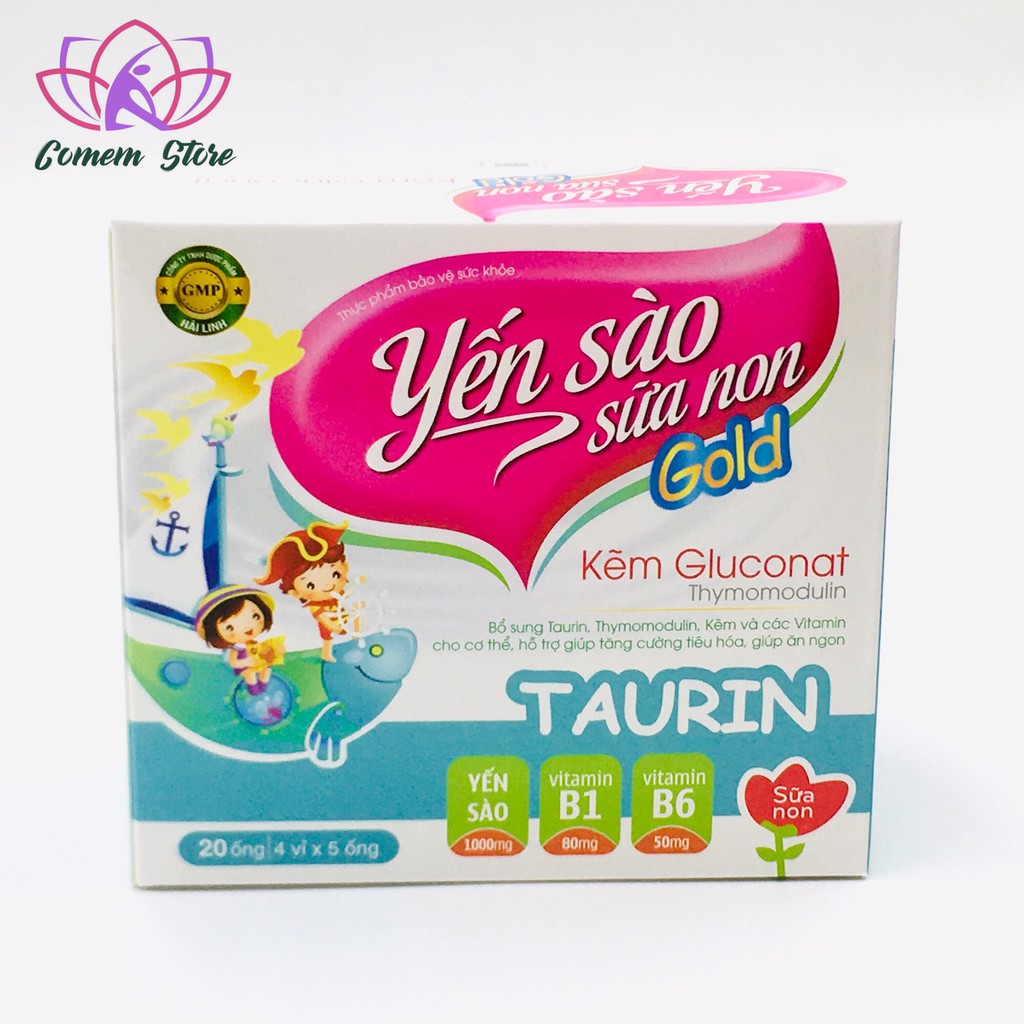 Yến Sào Sữa Non gold hỗ trợ tiêu hóa, giúp ăn ngủ ngon, bổ sung vitamin, khoáng chất cho cơ thể, tăng cường sức khỏe