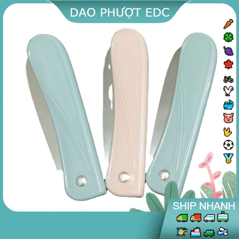 Dao Nhựa Gọt Hoa Quả - Nhựa Siêu Nhẹ - Lưỡi Mỏng và Sắt Bén 
Dễ Đem đi