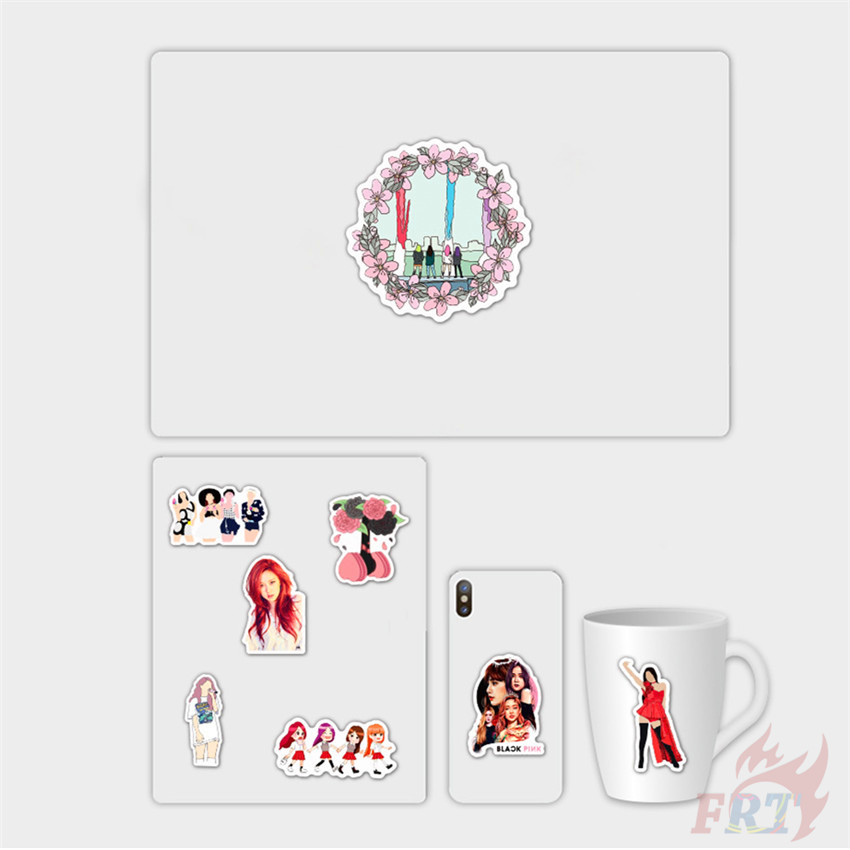 Set 50 miếng dán chống thấm nước họa tiết nhóm nhạc nữ Blackpink Series 02 KPOP JISOO JENNIE ROSÉ LISA