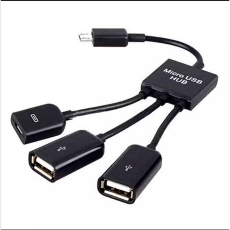 Cáp OTG 3 đầu cho android - Cáp Usb cho android - OTG cable 3 in 1