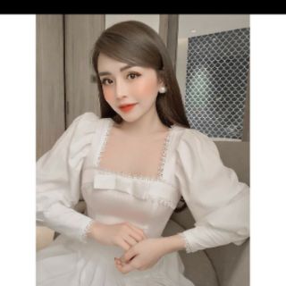 ÁO CỔ VUÔNG TAY BỒNG
