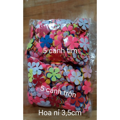 Hoa nỉ 1li, 2li dập sẵn trang trí mầm non, làm đồ handmade🌻SHOP MẦM NON NHƯ Ý 🌻