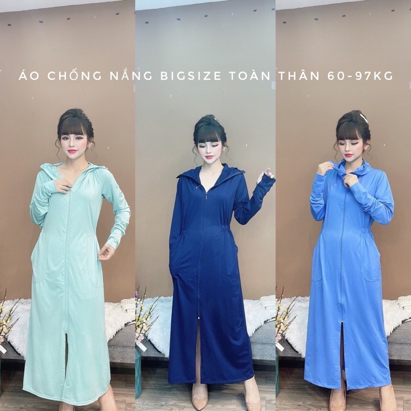 (ẢNH THẠT) Áo chống nắng BIGSIZE TOÀN THÂN 55-95kg thông hơi cao cấp