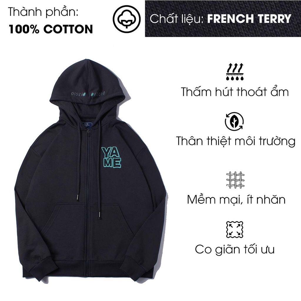 Áo khoác Hoodie Zipper Nam Nữ Thời Trang Y2010 Ver10 20490