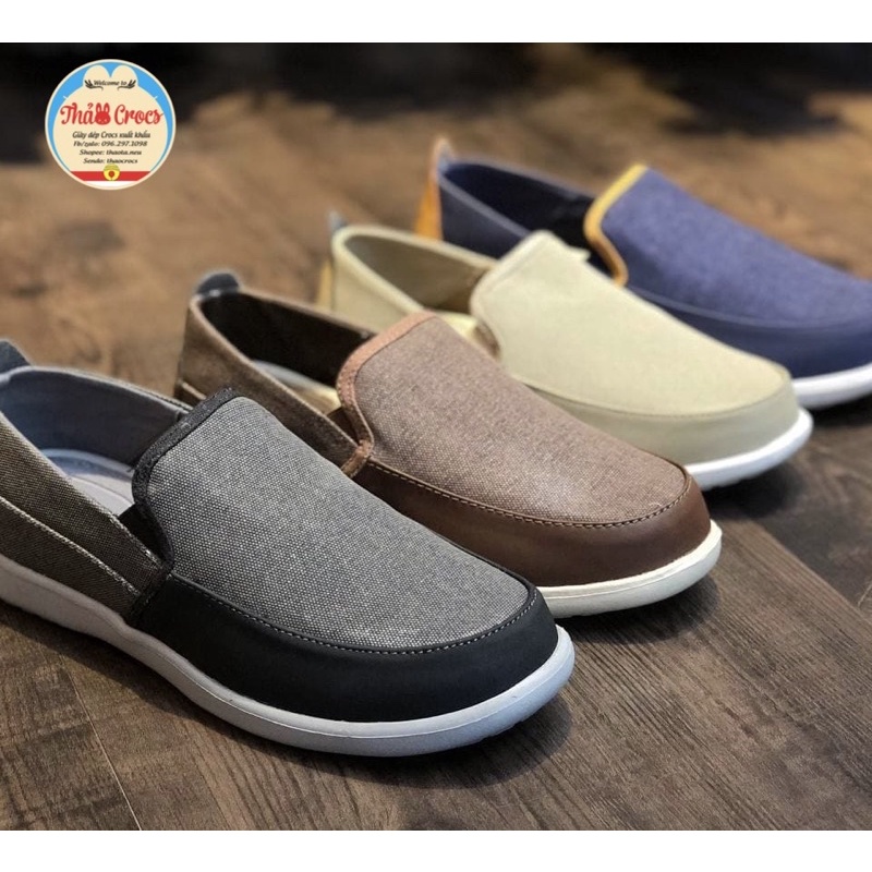 Giày lười vải Dulex Santa Cross cho nam