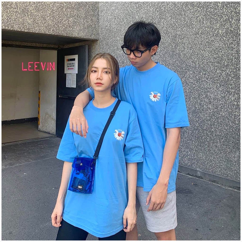 Áo thun MOON DAISY BRO Mặt Trăng Hoa Cúc UNISEX OUTFITS Form rộng dài [TE-BA01] Leevin Store