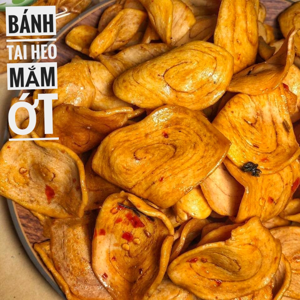 Bánh Tai Heo Sốt Mắm Ớt Cực Ngon Túi 500gr