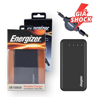 Sạc dự phòng Energizer 10000mAh - UE10022 (chính hãng, full box, nguyên seal)