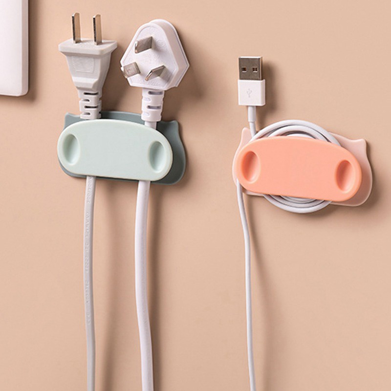 Set 4 giá đỡ giữ dây cáp không cần khoan tiện lợi