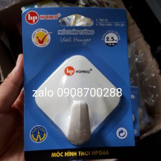 Móc dán tường HAFACO hình thoi chịu lực 2 kg