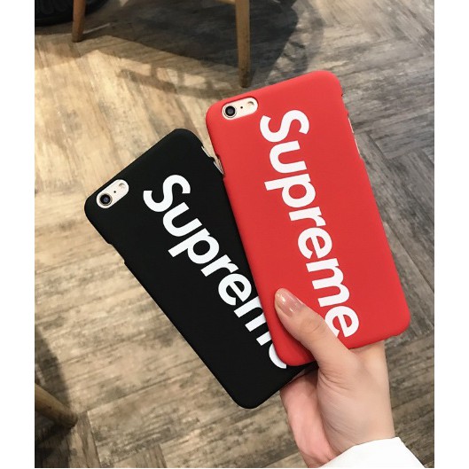 Ốp Supreme iPhone 6 6s 6 Plus 6s Plus 7 8 7 Plus 8 Plus X mịn đẹp Sup siêu chất màu đen và đỏ ( Ốp cứng ) ML00502