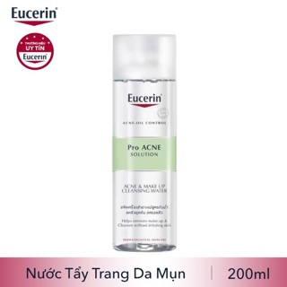 ✔️CHÍNH HÃNG - NƯỚC TẨY TRANG SẠCH MỤN TRẮNG DA EUCERIN - Pro acne solution