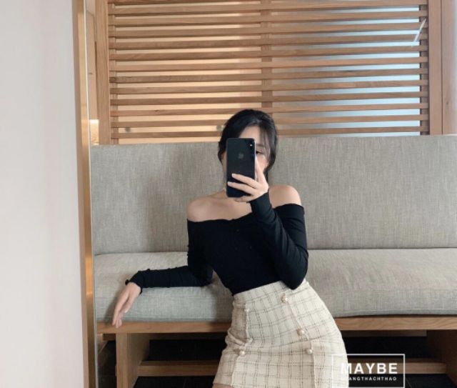 [Mã WASTUP giảm 10% tối đa 30K đơn 99K] Áo bẹt vai tay dài - áo thu đông sang chảnh | BigBuy360 - bigbuy360.vn