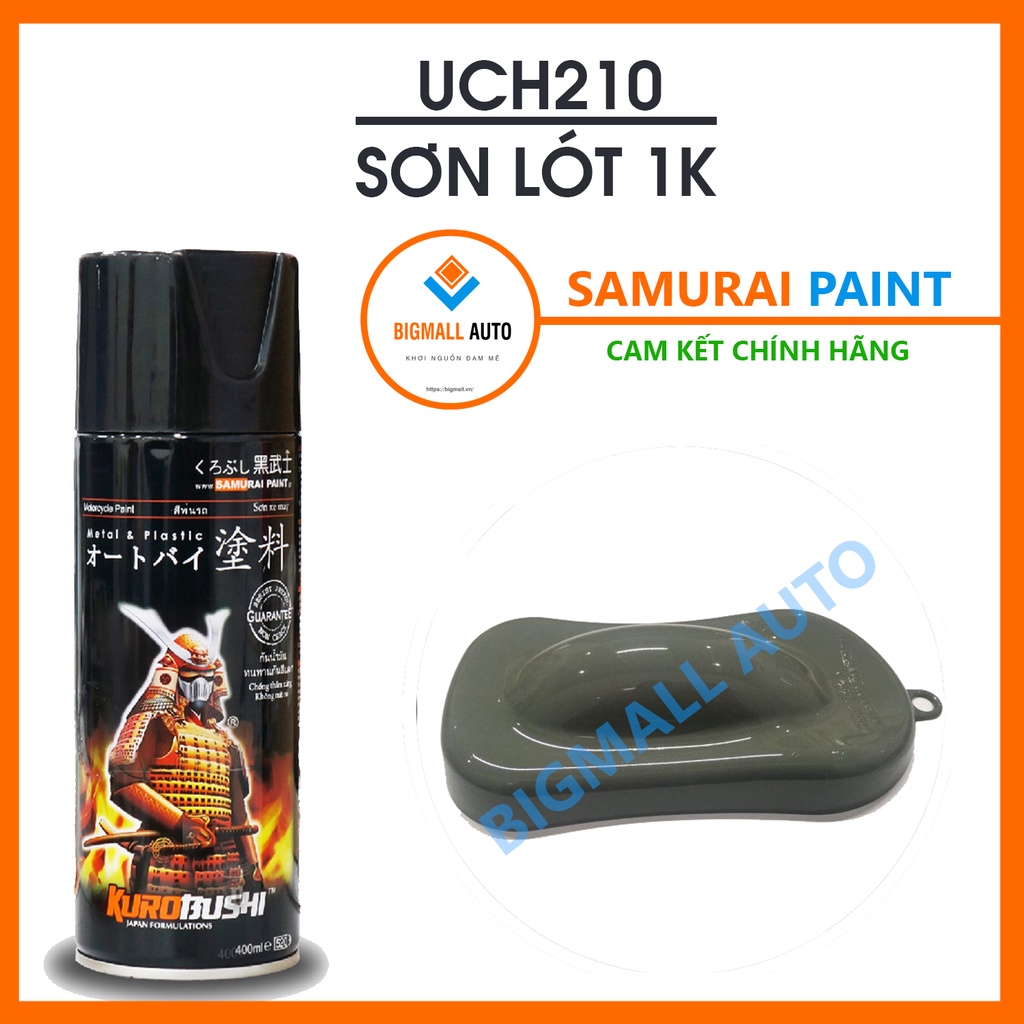 COMBO SƠN SAMURAI ĐEN NHÁM 109A GỒM 3 CHAI CHUẨN QUY TRÌNH ĐỘ BỀN CAO UCH210-109A-128A