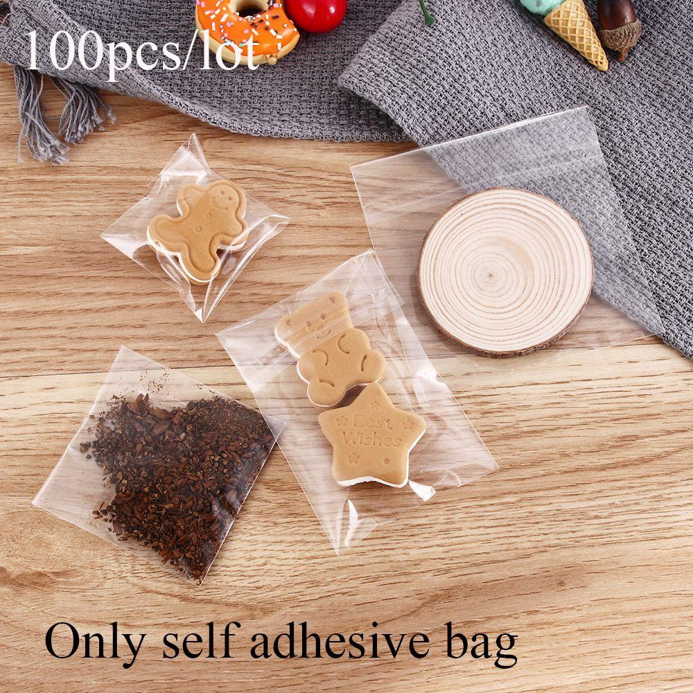 SUYO Set 100 Túi Nhựa Trong Suốt Đựng Bánh Kẹo